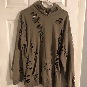 Distressed LF hoodie